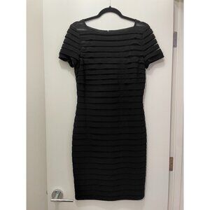 Tiered Mesh Midi Dress, Adrianna Papell, Size 8